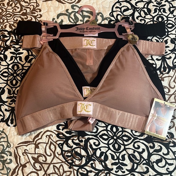 Juicy Couture Mesh Bralette & Panty Set - Picture 1 of 6